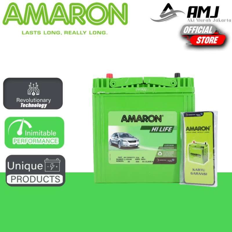 Promo Termurah Aki Mobil Karimun Estilo Ns40zl / 42b20l Amaron Hi-life