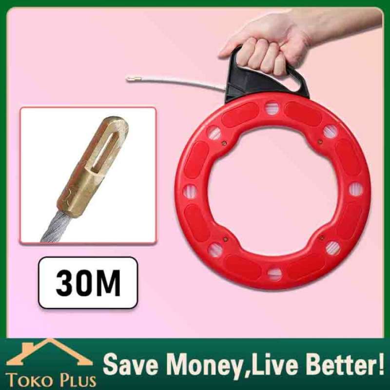 Promo By919 30m Cable Puller Fiberglass Fish Tape Reel Conductive Al With Im Diskon 25 Di Seller Teruslancar Shop Harapan Jaya Kota Bekasi Blibli