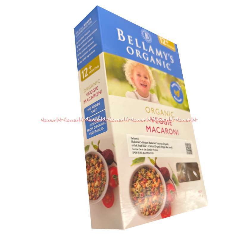 Jual Bellamy's Organic 175gr Organic Viggie Macaroni Makaroni