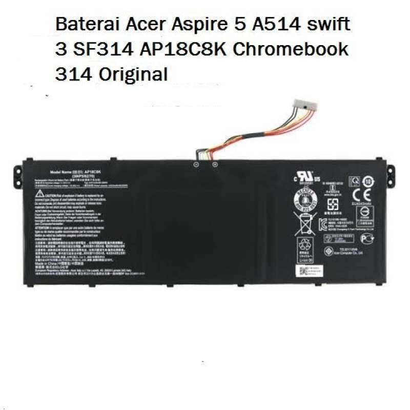 thumbnail image 2 of New AP18C8K Battery For Acer Swift 3 SP314-54N SF314-42 A514-54 A514-53 Laptop – Vital Trade International 2 of 10