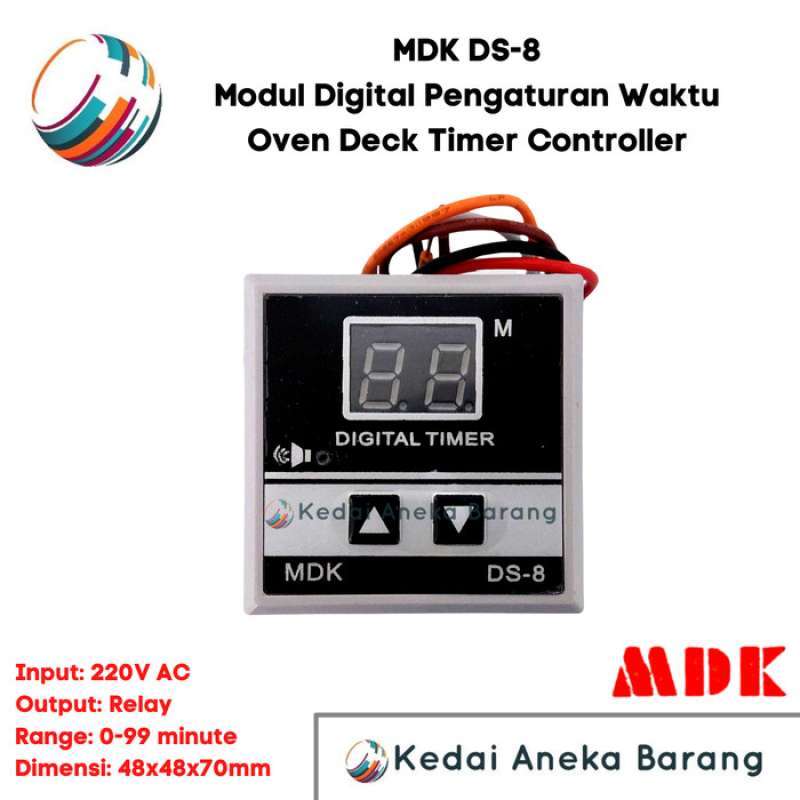 Promo Mdk Modul Digital Timer Oven Deck Controller Ds-8 220v Ac Output ...