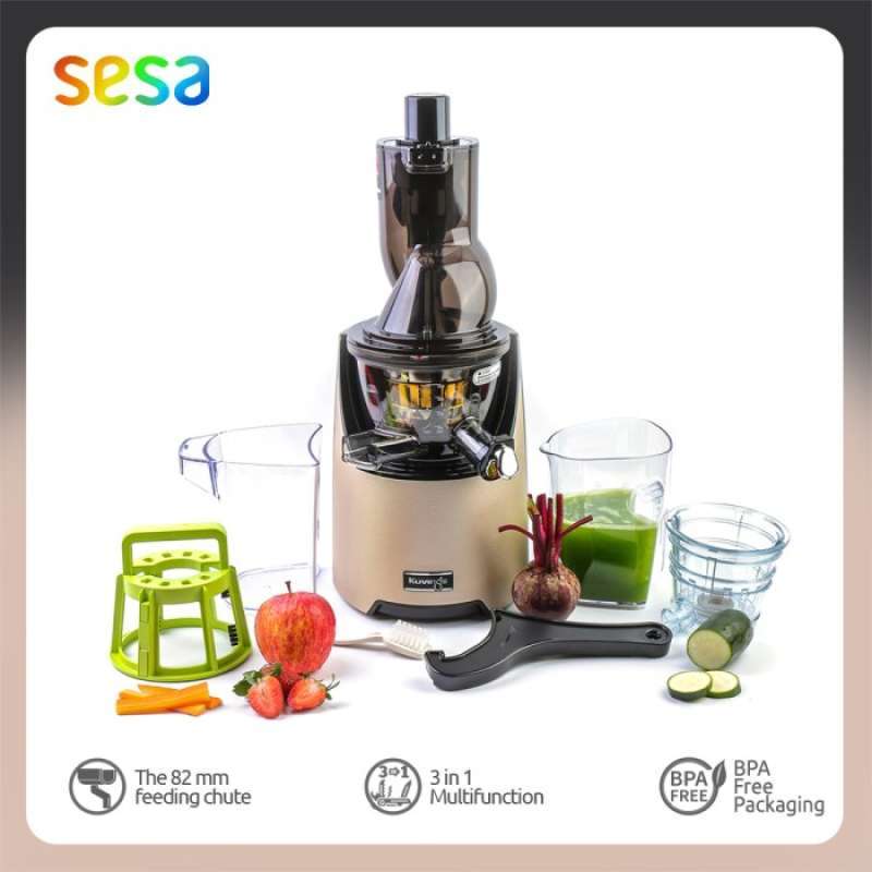 Promo Kuvings Whole Slow Juicer Evo820 Matt Champagne Gold Diskon 33