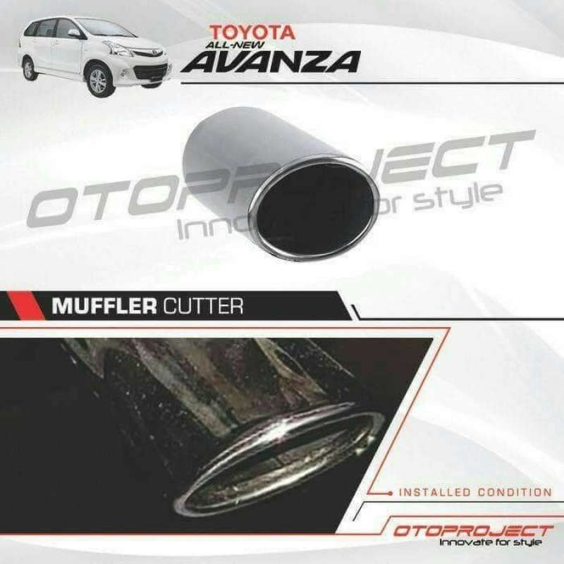 Promo Muffler Cutter Buntut Knalpot Stainlessall New Xenia Diskon 28