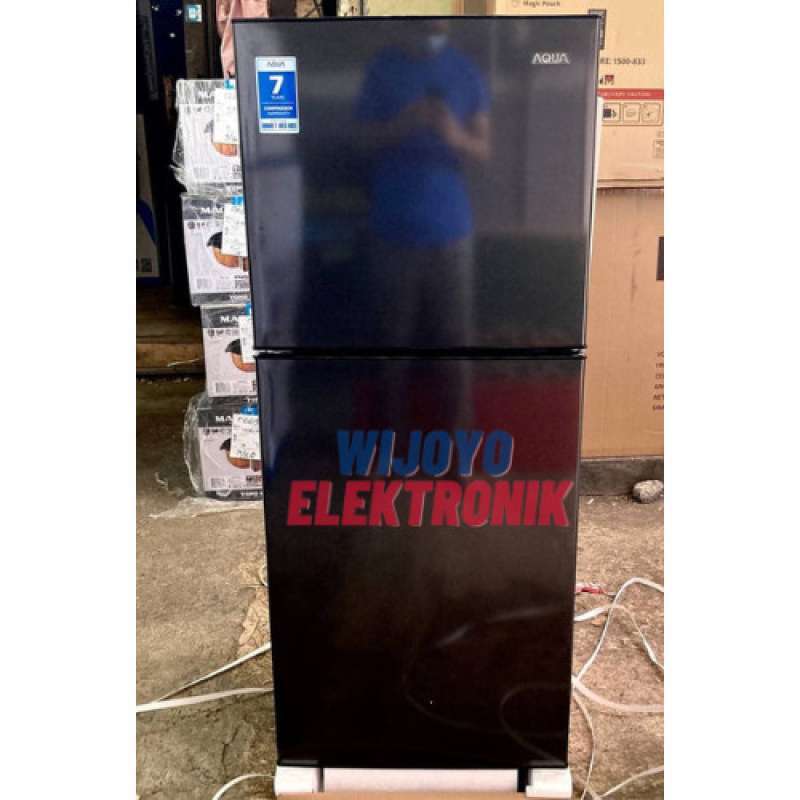 Promo Kulkas Aqua 2 Pintu Aqr-d261-ds Garansi Resmi Diskon 23% Di