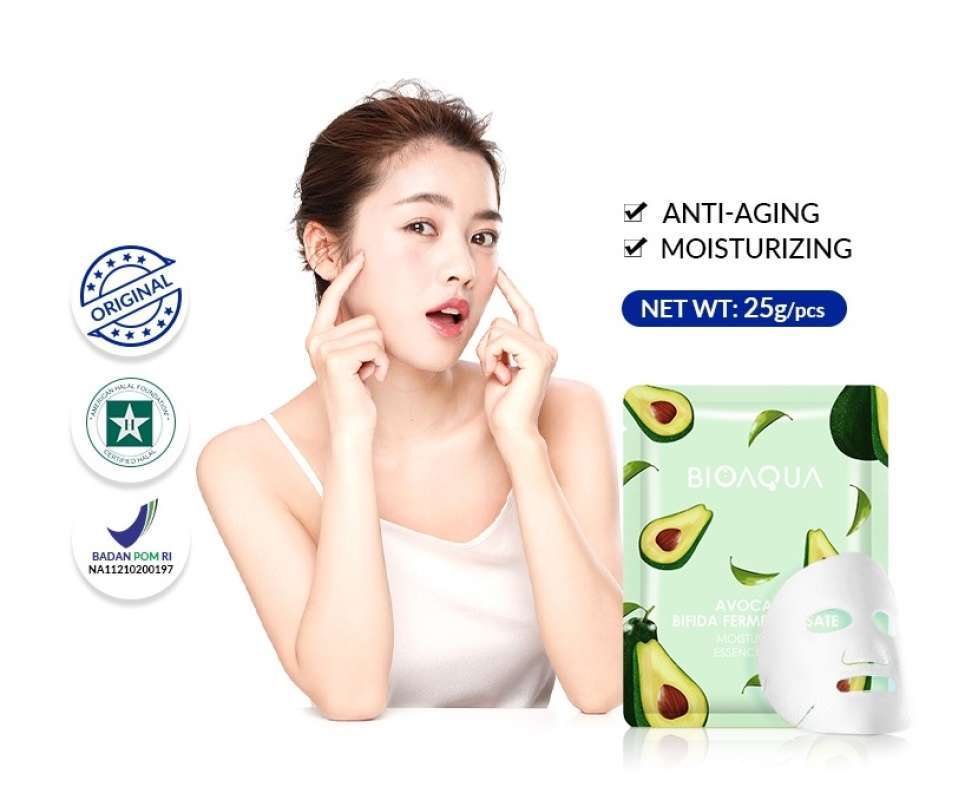 Promo Bioaqua Sheet Mask Hydrating Essence Face Mask Brightening