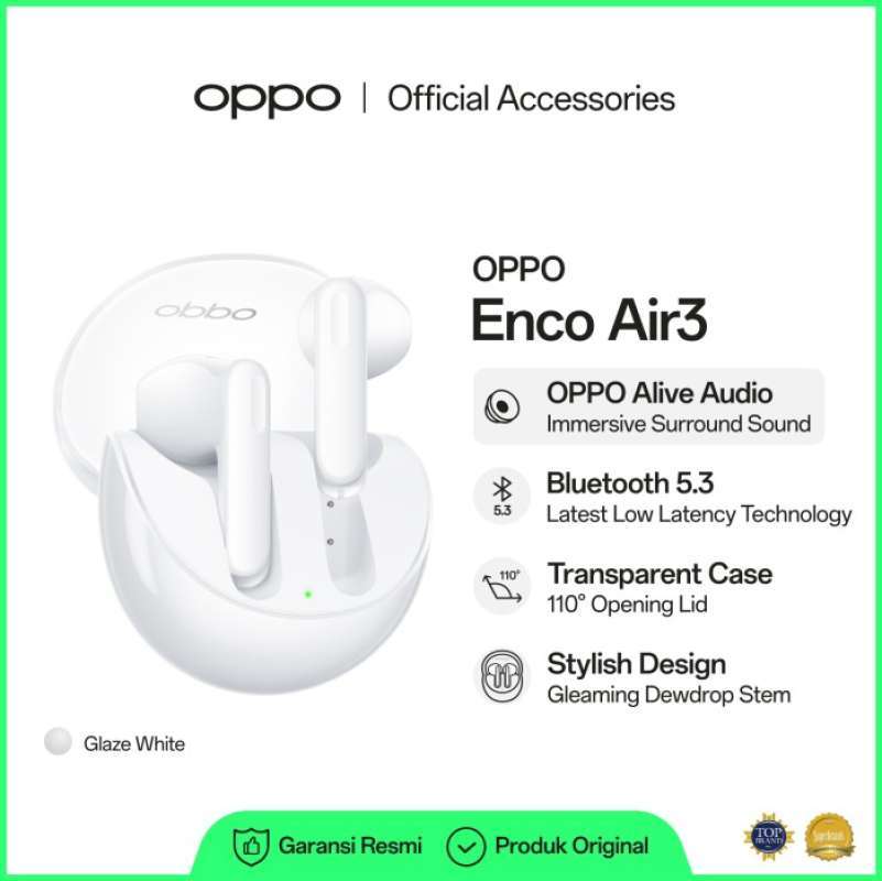 OPPO ENCO AIR3 TRUE WIRELESS EARBUDS OPPO OFFICIAL ACCESSES