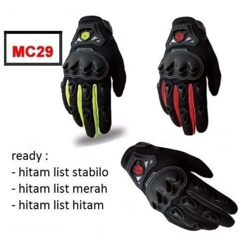 Jual Gloves Sarung Tangan Motor Scoyco Mc 29 Mc29 Full Glove Mc29 Original Di Seller Valhein Store Kebon Kacang Kota Jakarta Pusat Blibli