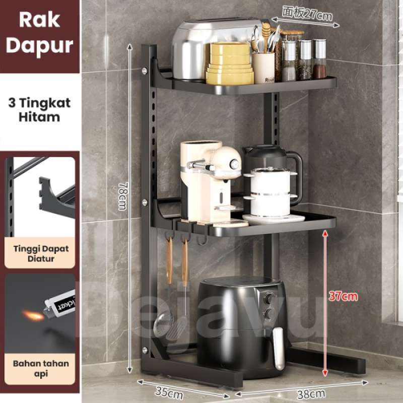 Display Rice Cooker Di Rak Jual Dejavu Rak Dapur Susun Microwave Rak Tempat Rice Cooker Oven ...