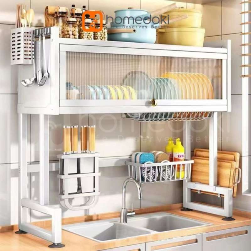 Wastafel Rek Promo Homedoki Rak Piring Wastafel / Rak Wastafel Dapur / Rak Di Atas ...