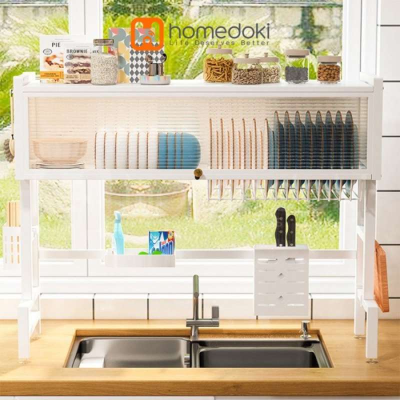 Wastafel Rek Promo Homedoki Rak Piring Wastafel / Rak Wastafel Dapur / Rak Di Atas ...