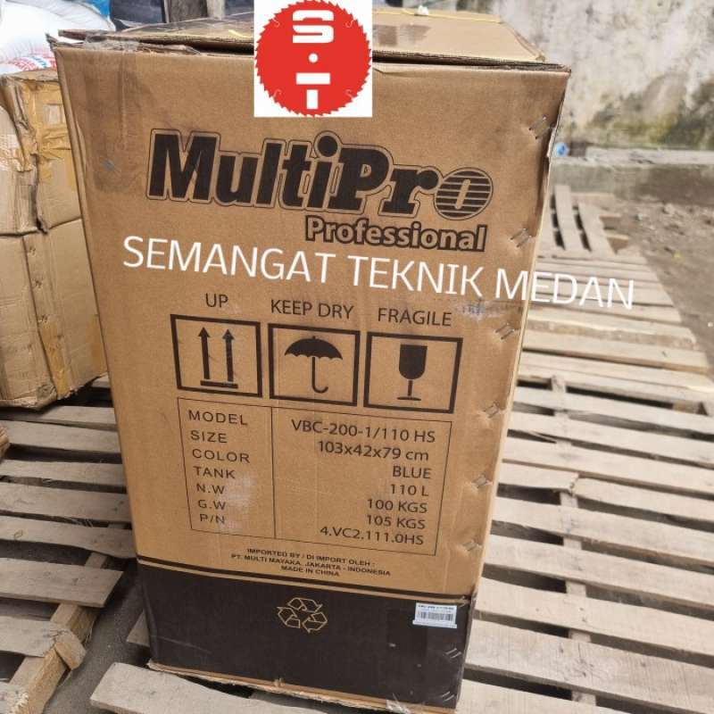 Jual Vbc200-1/110 Compressor Kompresor Angin Listrik 2hp Multipro Vbc ...