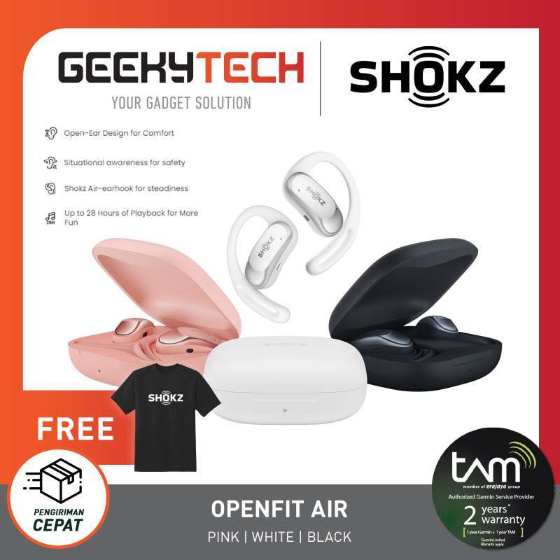 Jual Shokz Openfit Air / Shokz Open Fit Air Open Ear Earphone - Garansi ...