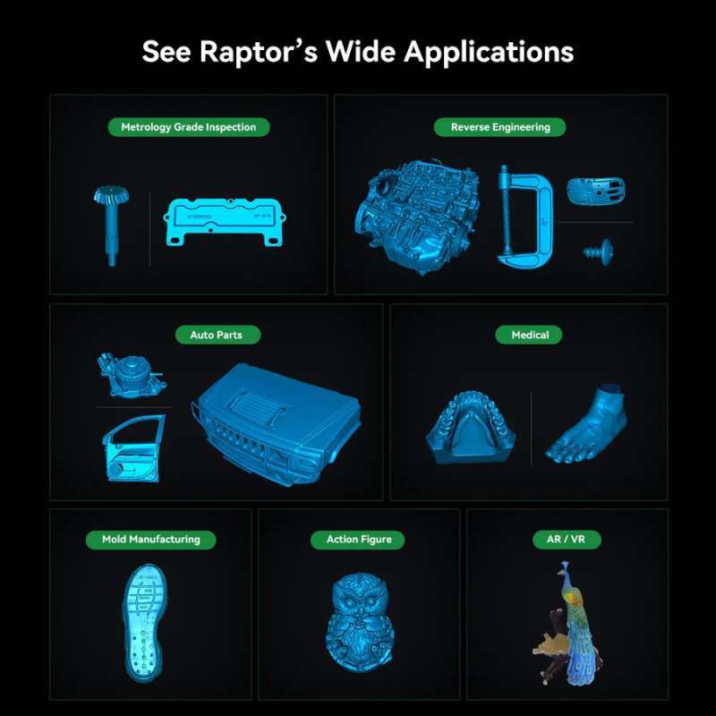 Jual Creality Cr Scan Raptor Professional 3d Scanner Blue Laser And Nir ...