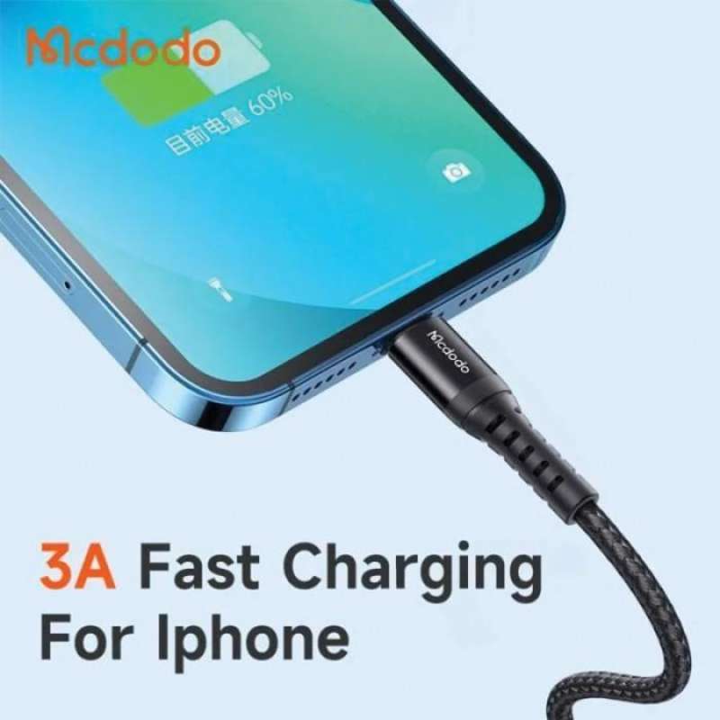 Cable Data Lightning/USB A/Type C MCDODO Braided Fast Charging Kabel