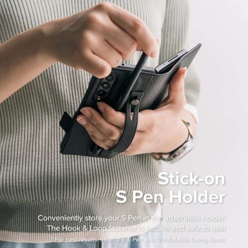 Case Galaxy Z Fold 4 Ringke Folio Flip Signature EZ Strap Plus Leather