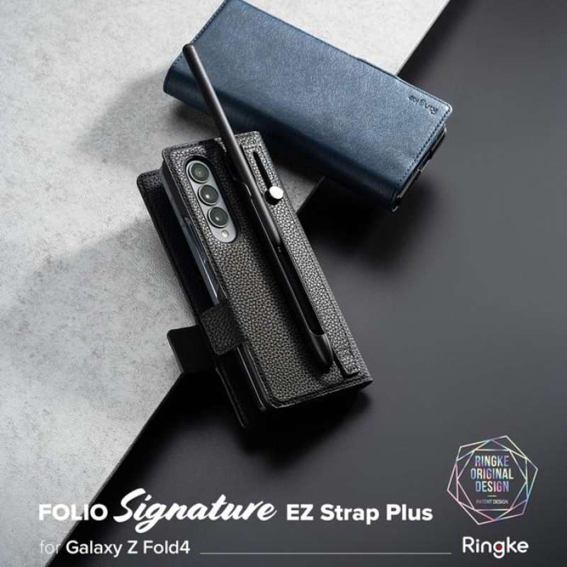 Case Galaxy Z Fold 4 Ringke Folio Flip Signature EZ Strap Plus Leather