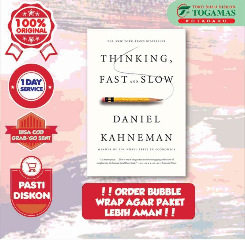 Jual Ready thinking, Fast And Slow Daniel Kahneman Di Seller Togamas Kotabaru Jogja Official