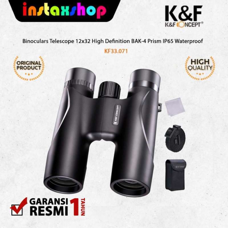 INSTAXSHOP K&F Concept Binocular Telescope HD 12x32 Waterproof BAK4 View  Wildly KNF