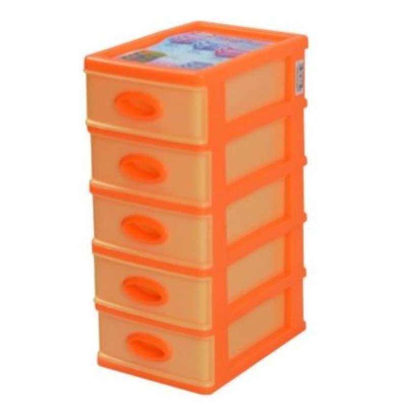 Jual Shinpo 363-5 Mini Container Susun 5 Laci Drawer Cabinet Plastik ...
