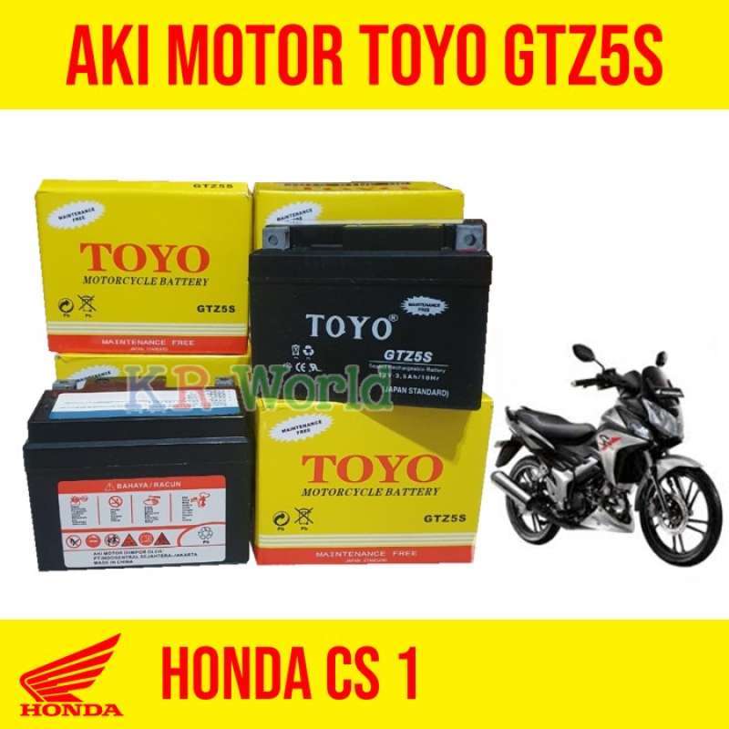Promo Aki Motor Honda Cs 1 Merek Toyo Gtz5s 100% Original Diskon 23% Di