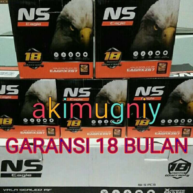 Promo Aki Motor Gsx R150 Garansi 18 Bulan Ytz6v Gtz6v Gtz7s Ns Eagle