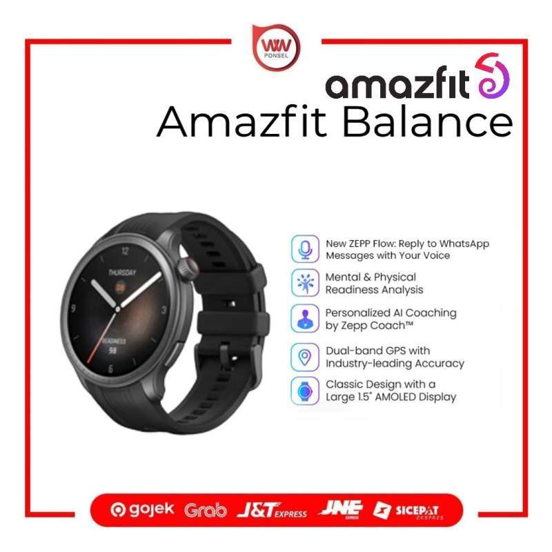 Amazfit Balance SmartWatch Bluetooth Phone Call AI Fitness Coach Sleep  &Health Tracker With Body Composition Dual-Band GPS