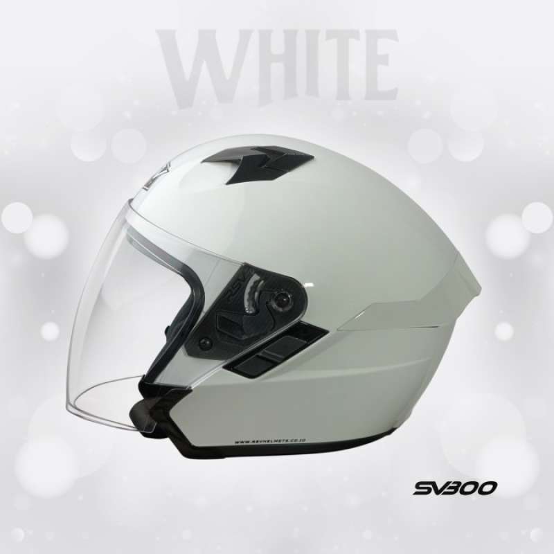 Promo Terbaik Rsv Helmet Sv300 White Glossy Double Visor Helm Rsv Sv300