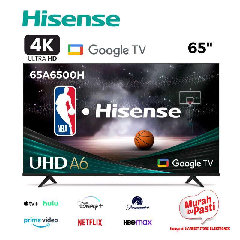 Jual Hisense 4k Uhd 65 Inch - Google Tv Dolby Atmos 65a6500h Android Tv ...