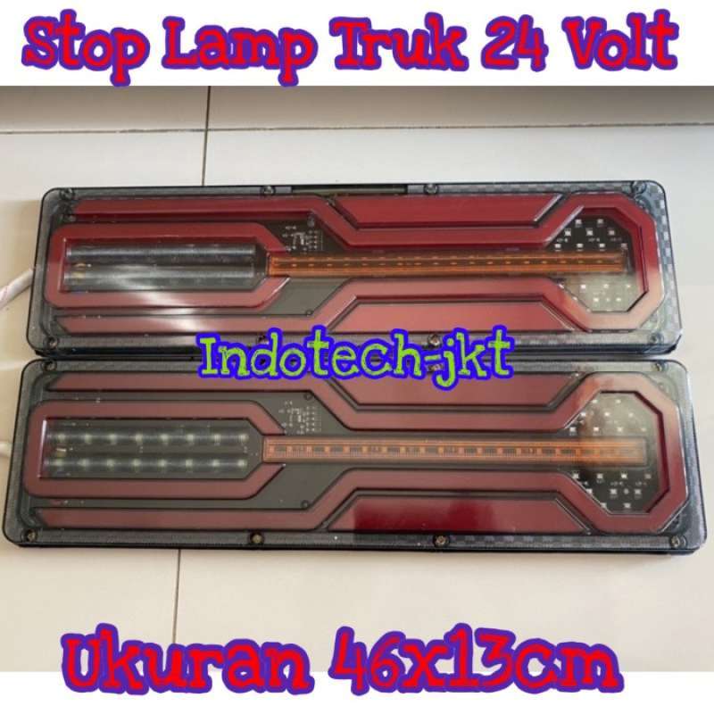 Promo Stop Lamp Lampu Belakang Truk 24 Volt Model Trapesium Diskon 28
