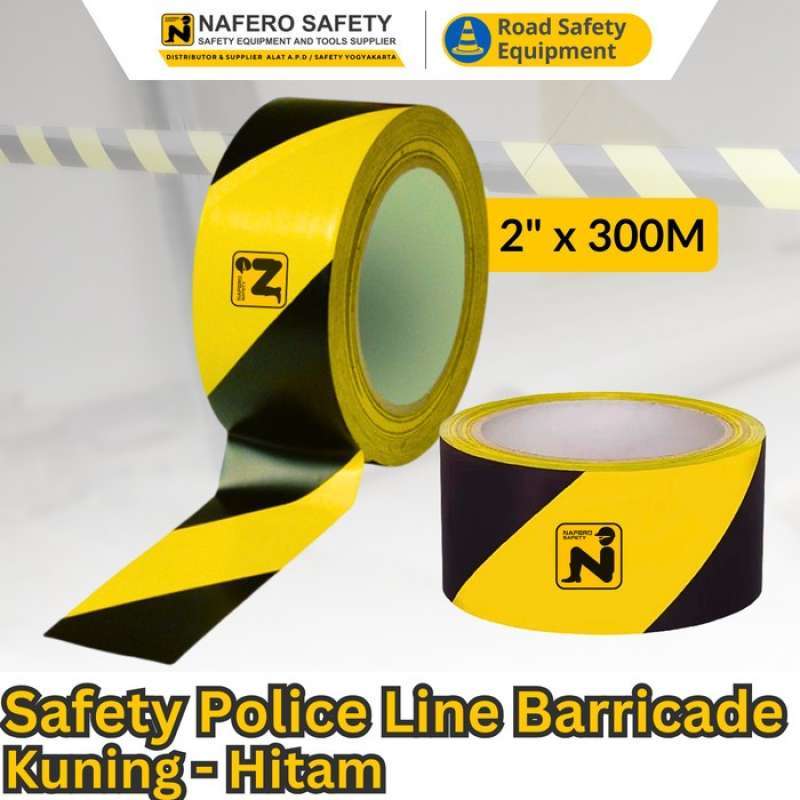 Police Line Rantai Jual Safety Line Police Line Barikade Garis Polisi 2 Inch X 300 M Di ...