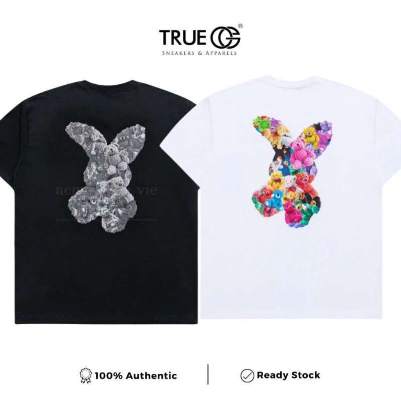 Tシャツ・カットソー ACME DE LA VIE BEAR DOLL FUZZY RABBIT SHORT SLEEVE T 4BUK060 24SS] BEAR DOLL FUZZY RABBIT SHORT SLEEVE T-SHIRT BLACK