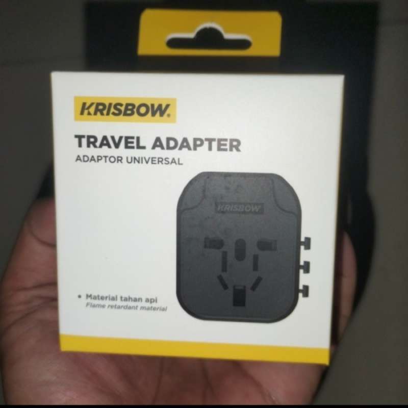 Jual Krisbow Steker Travel Adapter/adaptor Universal Usb-a - Usb Type A ...