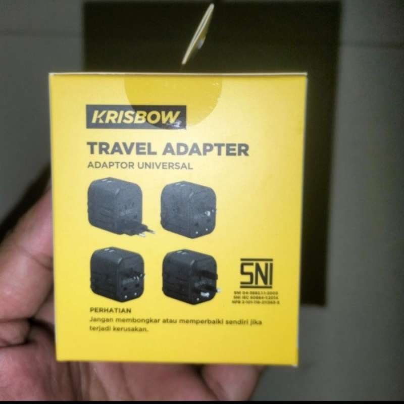 Jual Krisbow Steker Travel Adapter/adaptor Universal Usb-a - Usb Type A ...