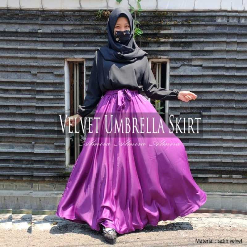 Velvet umbrella skirt online