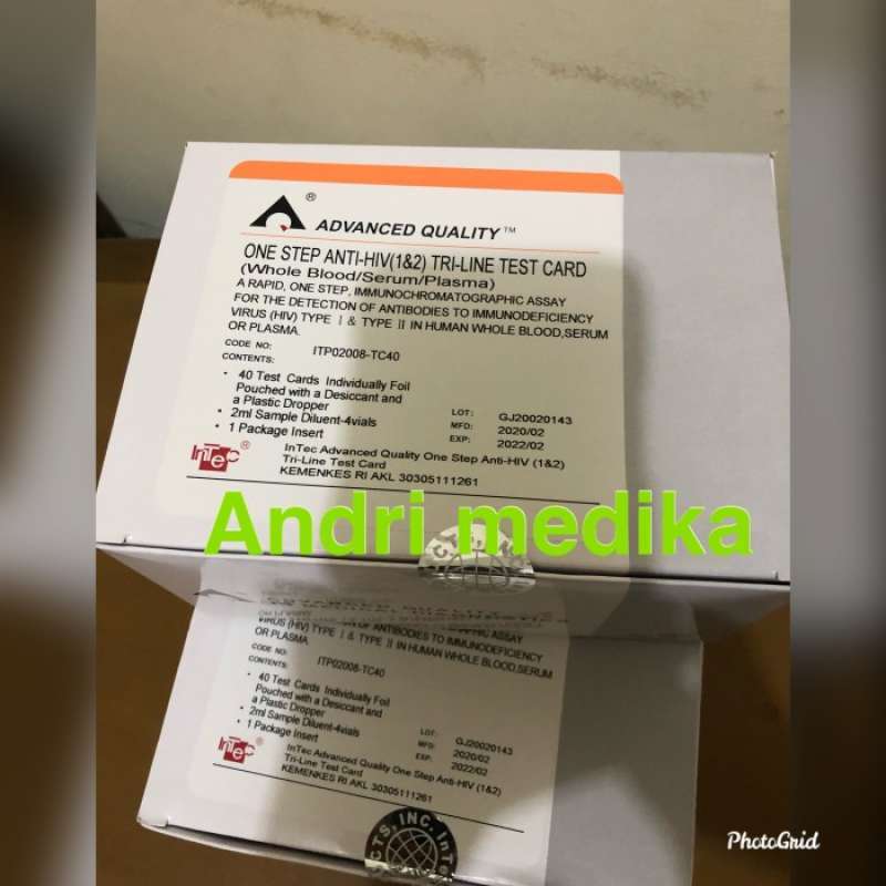 Promo Hiv Trilane Intec Isi 40 Tes Card Diskon 23 Di Seller Albeta