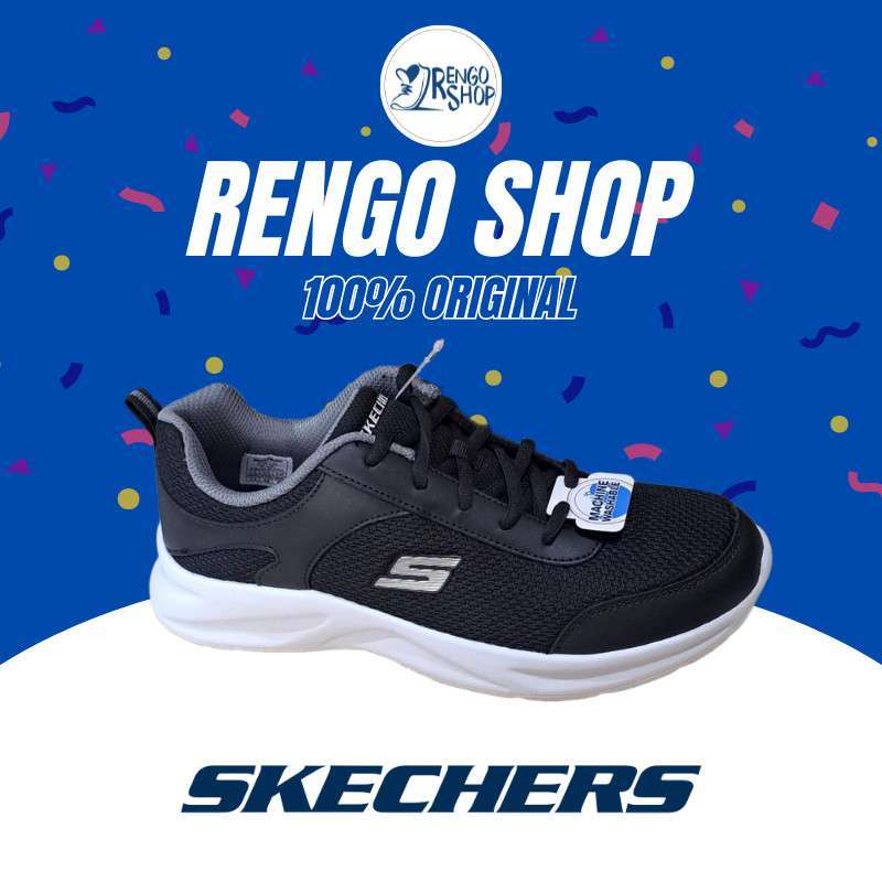Ori Sepatu Sekolah Anak Skechers 405111L BLK