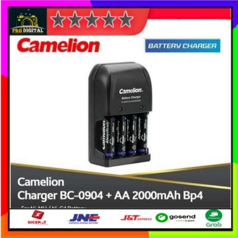 Promo Baterai Charger Camelion Aa 2000 Mah Rechargeable Diskon 23% Di ...