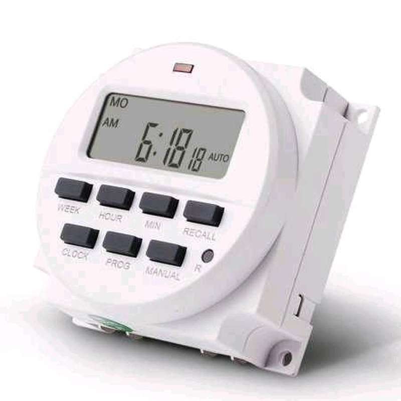 Promo Programmable Digital Timer Switch Relay 16 Program 220v/16a ...