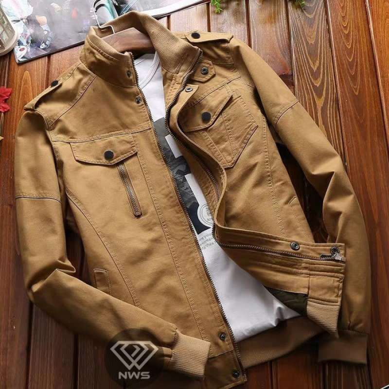 Promo Jaket Bomber Harrington Pria Original Bahan Cotton Drill Premium Mocca L Xl Mocca Diskon 10 Di Seller Al3xa 3xpress Cibangkong Kota Bandung Blibli