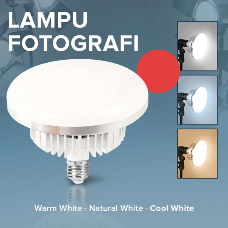 Promo Lampu 85 W E27 Dimmable Mode Temperature Warna Photography