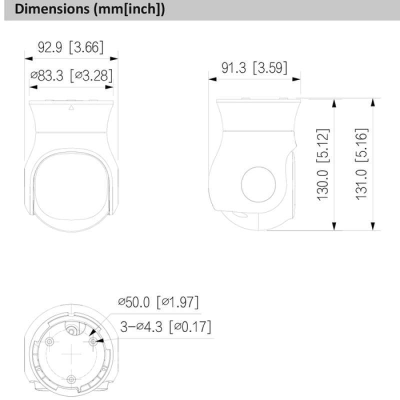Caméra De Surveillance Dahua HDCVI HAC-PT1500A-IL-A-0280B-S2 - Neuf Sous Blister, Pour Système De Vidéosurveillance
