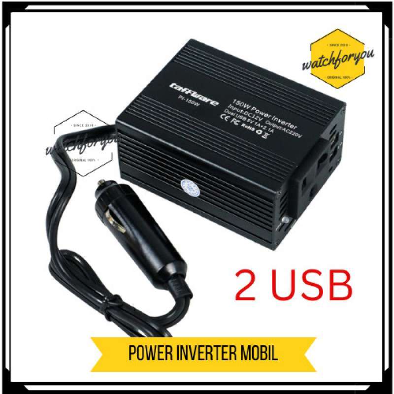 Promo Power Inverter Mobil Dc-ac 1 2 Usb Charger + Colokan Listrik 150w ...