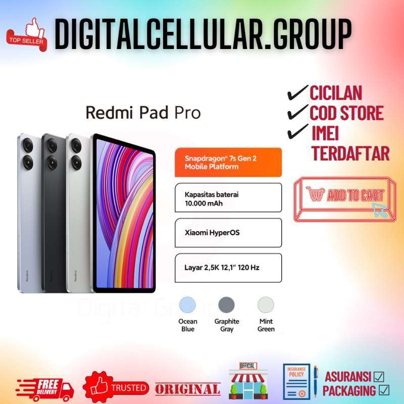 Jual Xiaomi Redmi Pad Pro 8/256 Gb Di Seller Digitalcellulargroup Store ...