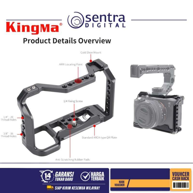 Jual Kingma Camera Rig Cage For Sony Alpha 7c A7c Ilce-7c Camera Di ...