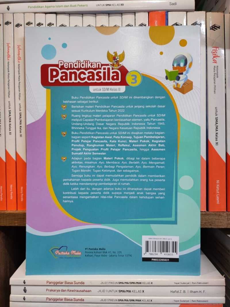 Promo Ori Buku Pendidikan Pancasila Kelas 3 Sd Kurikulum Merdeka ...