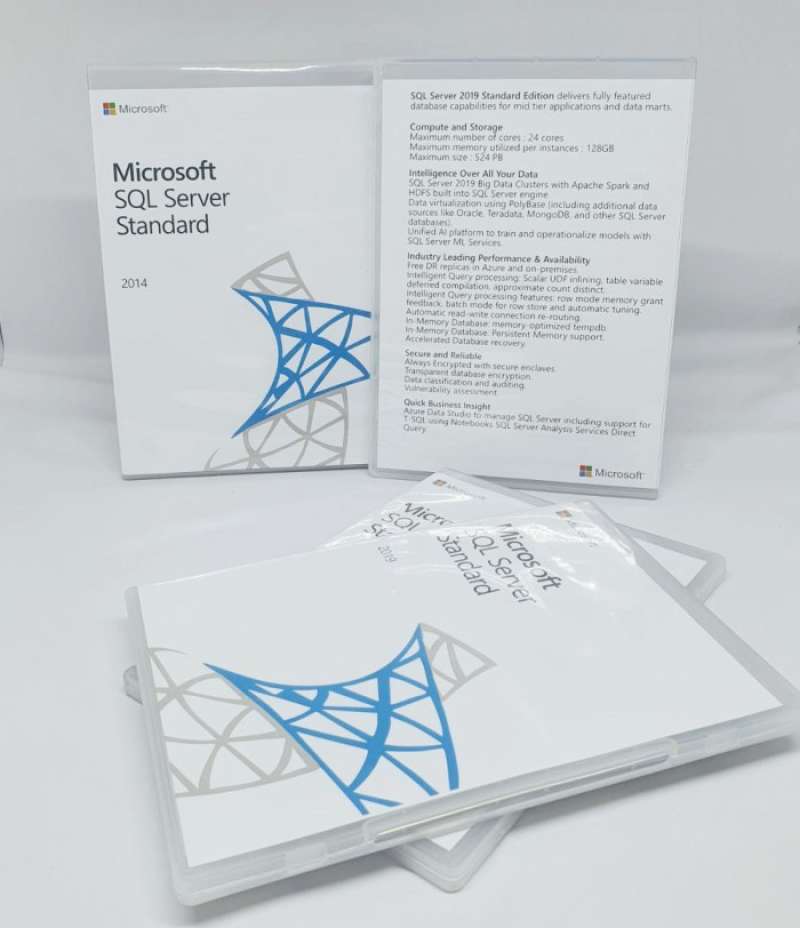 Promo Sql Server 2014 Standar (sticker Key Coa Original + Dvd & Box ...