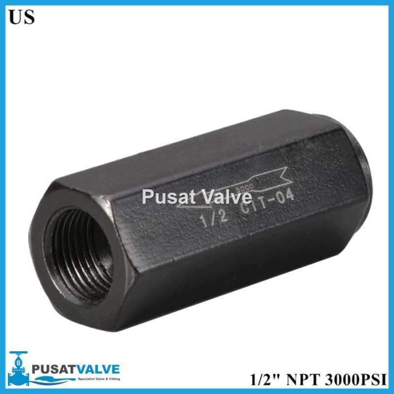 Promo check valve 1 2 no return valve 3000 psi kran keran diskon 23 