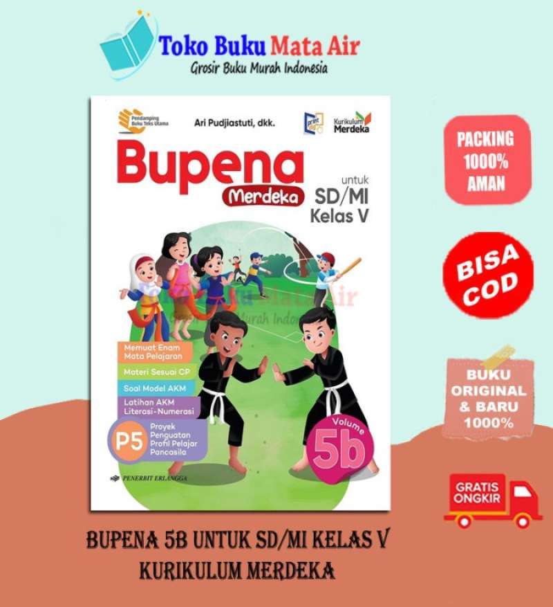 Jual Bupena 5a 5b 5c & 5d Sd/mi Kelas V Kurikulum Merdeka - Ari ...