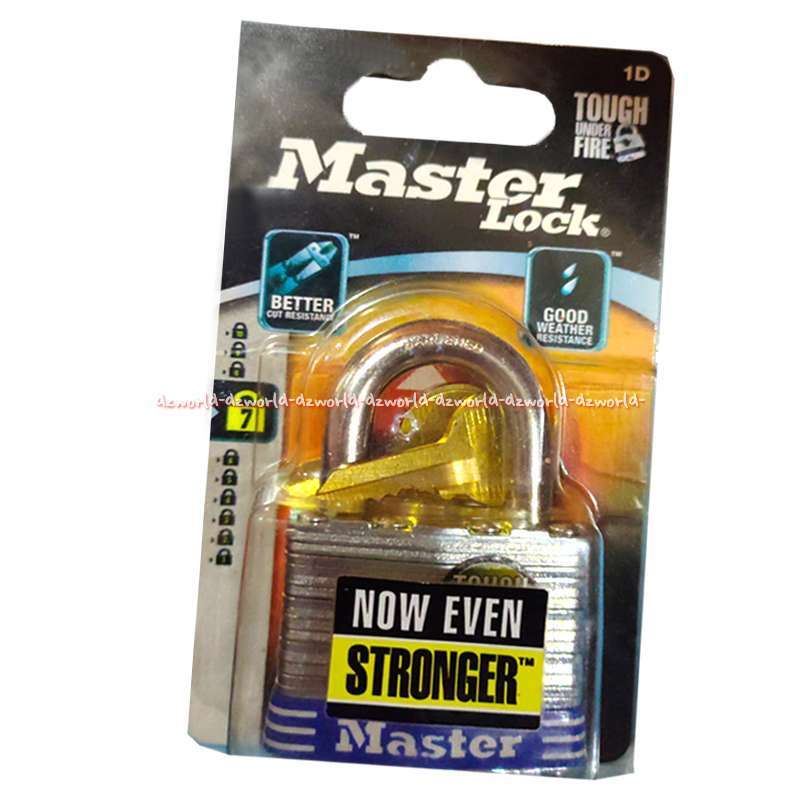Jual Master Lock 4.4cm Padlock Gembok Kunci Kotak Tahan Api Masterlock ...