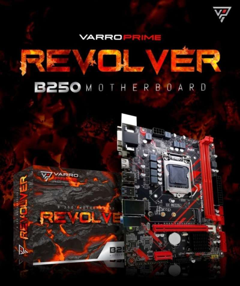 Varro Predator Promo Motherboard Gaming Varro B250 Revolver Mainboard Support Nvme ...